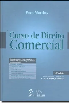 Livro Curso De Direito Comercial - Resumo, Resenha, PDF, etc.