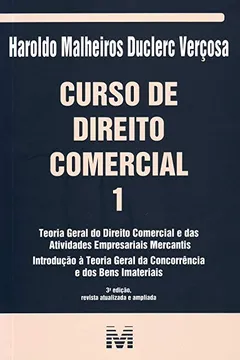 Capa do livro Curso De Direito Comercial - Volume 1