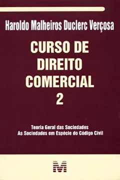 Capa do livro Curso De Direito Comercial - Volume 2