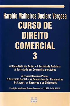 Capa do livro Curso De Direito Comercial - Volume 3