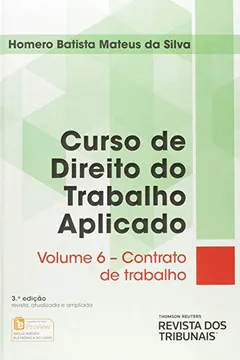 Livro Curso de Direito do Trabalho Aplicado. Contrato de Trabalho - Resumo, Resenha, PDF, etc.