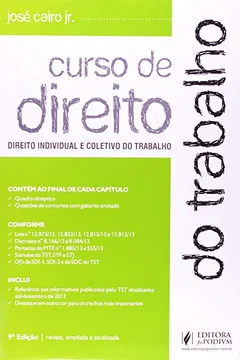 Livro Curso de Direito do Trabalho - Resumo, Resenha, PDF, etc.