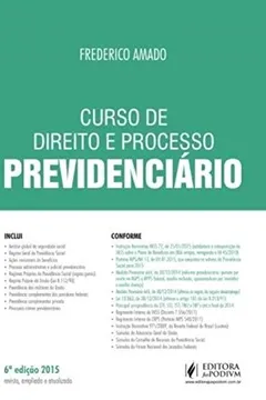 Livro Curso de Direito e Processo Previdenciário - Resumo, Resenha, PDF, etc.