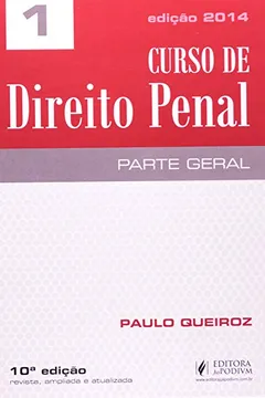 Capa do livro Curso De Direito Penal. Parte Geral
