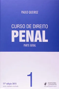 Livro Curso de Direito Penal. Parte Geral - Volume 1 - Resumo, Resenha, PDF, etc.