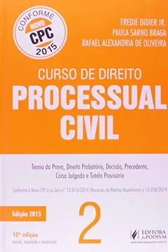 Livro Curso de Direito Processual Civil. Reescrito com Base no Novo CPC - Volume 2 - Resumo, Resenha, PDF, etc.