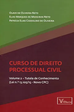 Livro Curso de Direito Processual Civil. Tutela de Conhecimento - Volume 2 - Resumo, Resenha, PDF, etc.