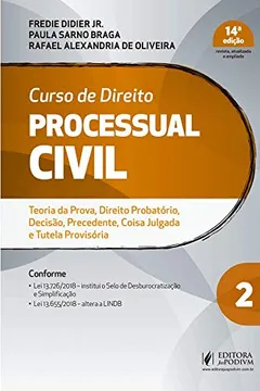 Livro Curso de Direito Processual Civil (Volume 2) - Resumo, Resenha, PDF, etc.