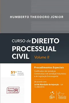 Livro Curso de Direito Processual Civil - Volume II - Resumo, Resenha, PDF, etc.