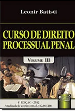 Capa do livro Curso de Direito Processual Penal - Volume 3
