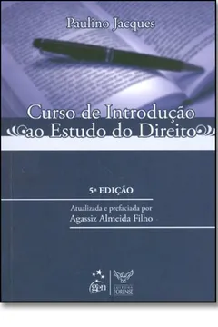 Livro Curso de Introdução ao Estudo do Direito - Resumo, Resenha, PDF, etc.