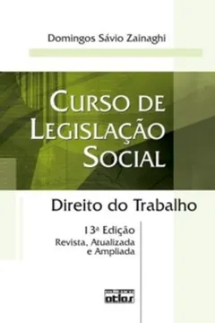 Livro Curso De Legislacao Social - Resumo, Resenha, PDF, etc.
