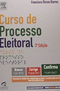 Livro Curso de Processo Eleitoral - Resumo, Resenha, PDF, etc.