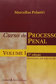 Livro Curso De Processo Penal - V. 01 - Resumo, Resenha, PDF, etc.
