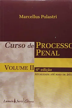 Livro Curso De Processo Penal - V. 02 - Resumo, Resenha, PDF, etc.