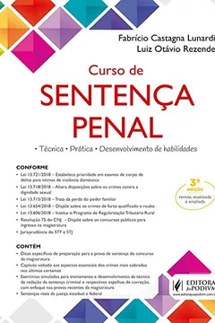 Livro Curso de Sentença Penal: Técnica, Prática, Desenvolvimento de Habilidades - Resumo, Resenha, PDF, etc.