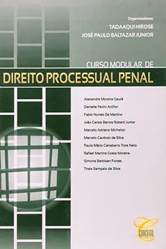 Livro Curso Modular De Direito Processual Pena - Resumo, Resenha, PDF, etc.