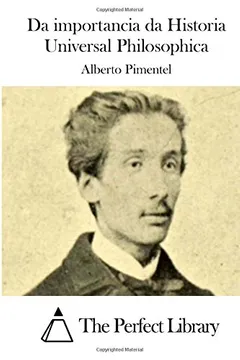 Capa do livro Da Importancia Da Historia Universal Philosophica