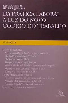 Livro Da Pratica Laboral A Luz Do Novo Codigo Do Trabalho - Resumo, Resenha, PDF, etc.