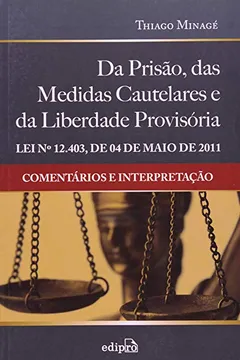 Livro Da Prisão, Das Medidas Cautelares E Da Liberdade Provisória - Resumo, Resenha, PDF, etc.