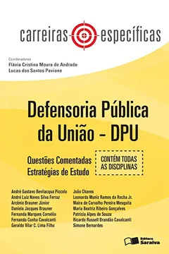 Capa do livro Defensoria Pública da União. DPU. Questões Comentadas. Estratégias de Estudo - Coleção Carreiras Específicas