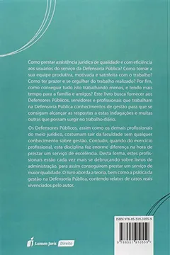 Livro Defensoria Pública e Gestão. 2018 - Resumo, Resenha, PDF, etc.