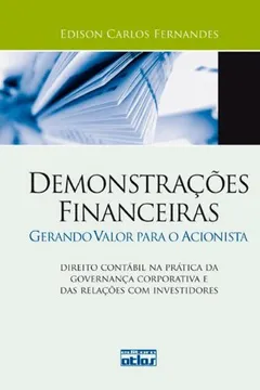 Livro Demonstrações Financeiras. Gerando Valor Para o Acionista - Resumo, Resenha, PDF, etc.