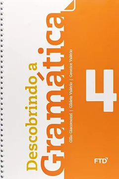 Capa do livro Descobrindo a Gramatica. 4° Ano