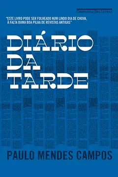 Capa do livro Diário da Tarde