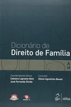 Livro Dicionário de Direito de Família - Volume 1 - Resumo, Resenha, PDF, etc.