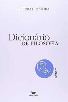 Capa do livro Dicionário De Filosofia - Volume 4. Q-Z