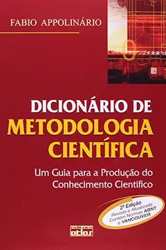 Livro Dicionário de Metodologia Científica. Um Guia Para a Produção do Conhecimento Científico - Resumo, Resenha, PDF, etc.