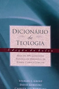 Capa do livro Dicionario De Teologia