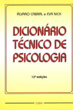 Livro Dicionário Técnico de Psicologia - Resumo, Resenha, PDF, etc.