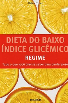 Capa do livro Dieta do Baixo Índice Glicêmico. Regime