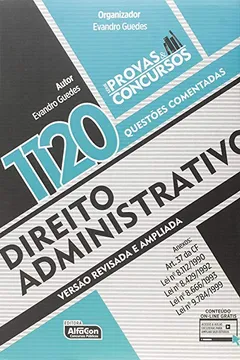 Livro Direito Administrativo. 1120 Questões Comentadas - Resumo, Resenha, PDF, etc.