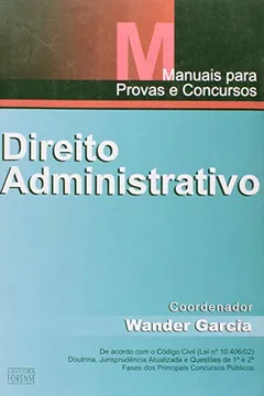 Livro Direito Administrativo - Coleção Manuais Para Provas E Concursos - Resumo, Resenha, PDF, etc.