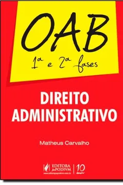 Livro Direito Administrativo - Resumo, Resenha, PDF, etc.