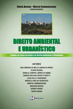 Capa do livro Direito Ambiental e Urbanístico. Estudos do Fórum Brasileiro de Direito Ambiental e Urbanístico