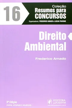 Livro Direito Ambiental - V.16 - Resumo, Resenha, PDF, etc.