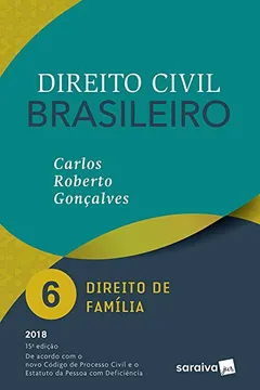 Capa do livro Direito Civil Brasileiro 6. Direito de Família