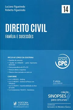 Livro Direito Civil. Famílias e Sucessões - Volume 14. Coleção Sinopses Para Concursos - Resumo, Resenha, PDF, etc.