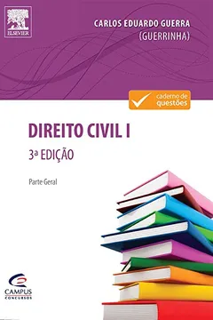 Capa do livro Direito Civil I. Parte Geral - Coleção Caderno de Questões