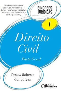 Livro Direito Civil. Parte Geral - Volume 1. Coleção Sinopses Jurídicas - Resumo, Resenha, PDF, etc.