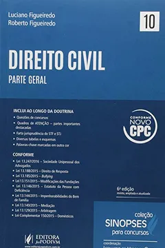 Livro Direito Civil. Parte Geral - Volume 10. Coleção Sinopses Para Concursos - Resumo, Resenha, PDF, etc.
