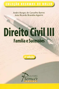 Capa do livro Direito Civil Parte III. Família E Sucessões - Coleção Resumo De Bolso