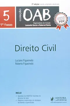Livro Direito Civil - Volume 5. Coleção OAB - Resumo, Resenha, PDF, etc.
