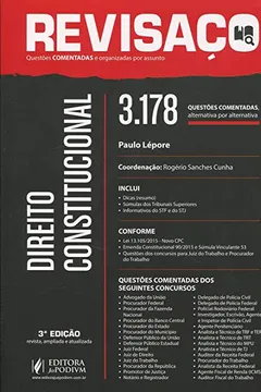 Livro Direito Constitucional. 3.178 Questões Comentadas Alternativa por Alternativa - Coleção Revisaço - Resumo, Resenha, PDF, etc.