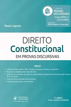 Livro Direito Constitucional - Coleção Provas Discursivas Respondidas e Comentadas - Resumo, Resenha, PDF, etc.