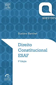 Livro Direito Constitucional. ESAF - Série Questões - Resumo, Resenha, PDF, etc.